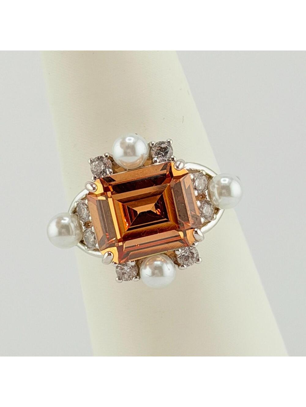 Bomb Party Postcards From Paris Sz 10 RBP2660 "The Lucie Ring" Morganite RETRO